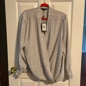 NWT XL Adrianna Papell wrap blouse